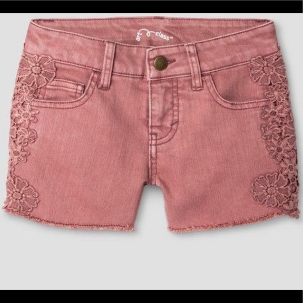 Love Fire Cherry Stone Denim Shorts